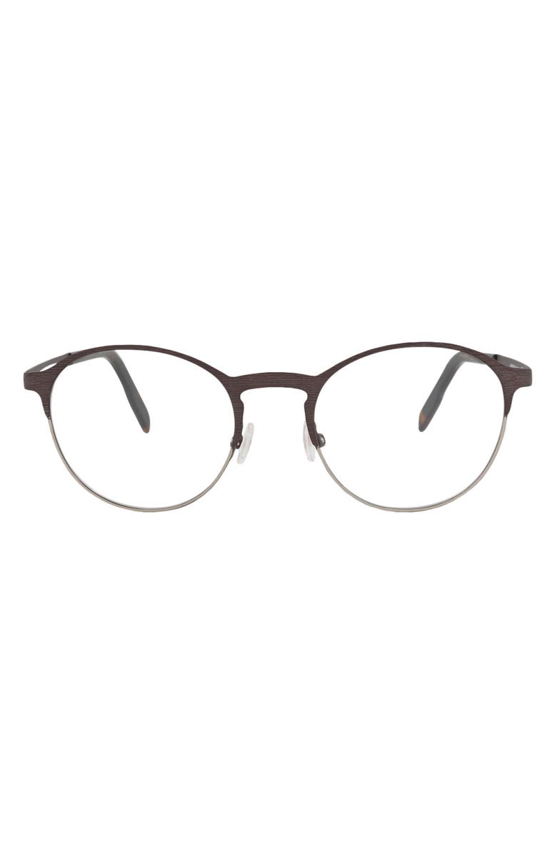 Maui Jim 51mm Round Optical Frames, Main, color, Brown Brown Transparent