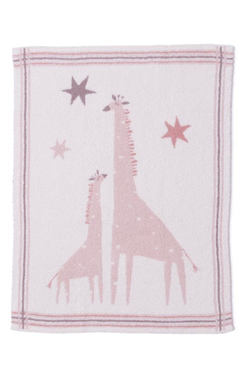 Barefoot Dreams Giraffe Jacquard Cozychic® Stroller Blanket In Pink
