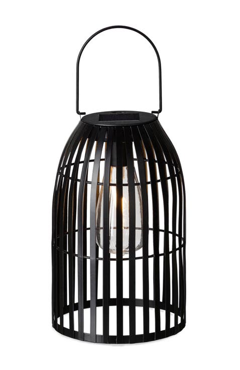 Metal Woven Solar Powered Outdoor Hanging Lantern
