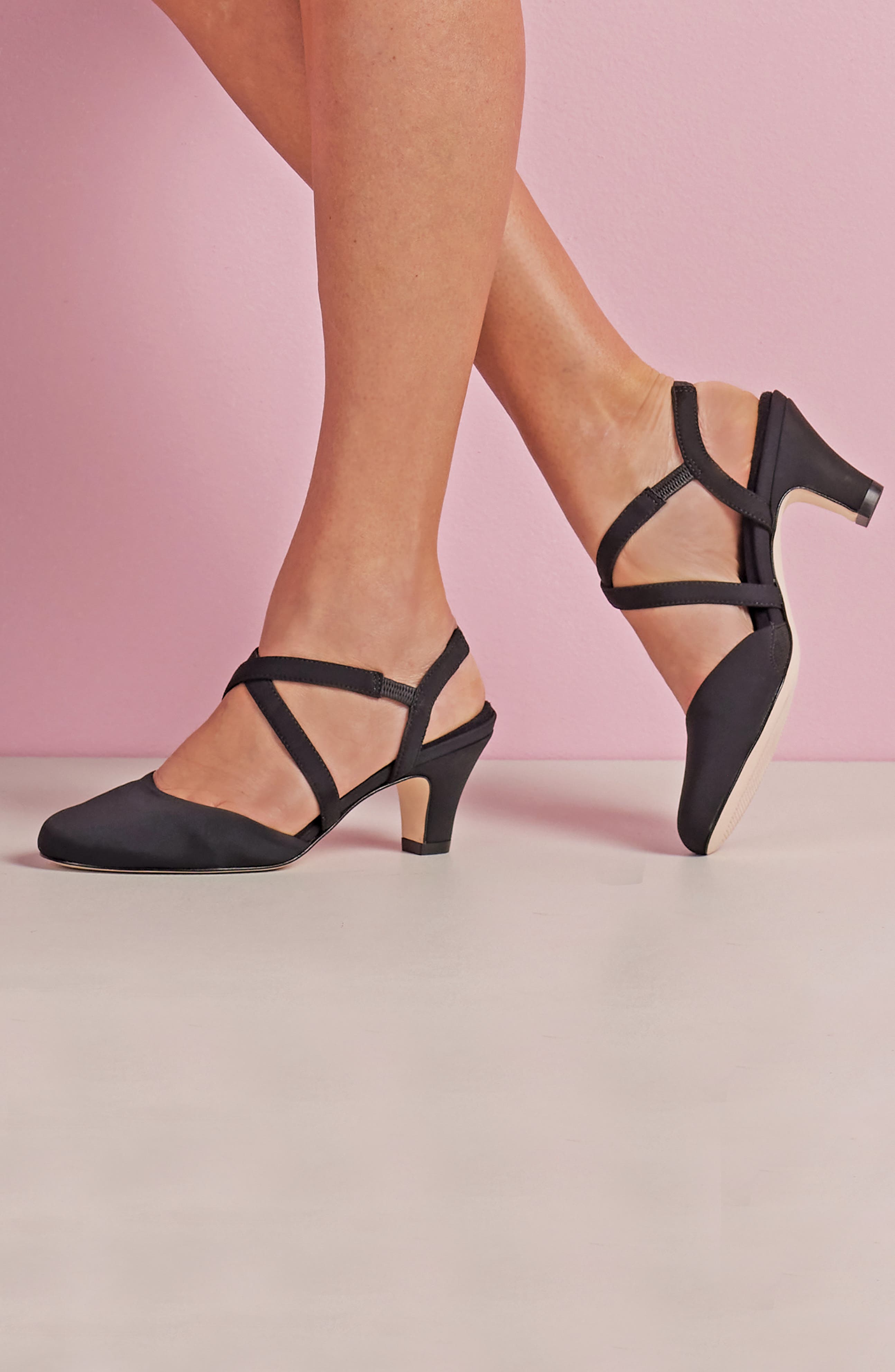 Ros Hommerson Caliente Slingback Pump, Alternate, color, Black Micro