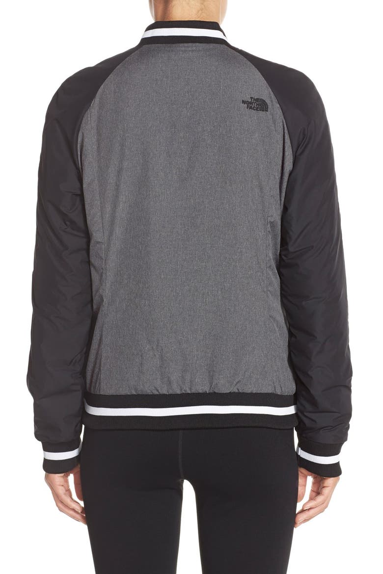 'Rydell' Water Resistant Heatseeker™ Insulated Bomber Jacket, Alternate, color, BLACK/ DARK GREY HEATHER TWEED