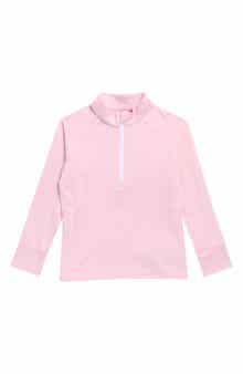Kids' Stretch Jersey Quarter-Zip Pullover