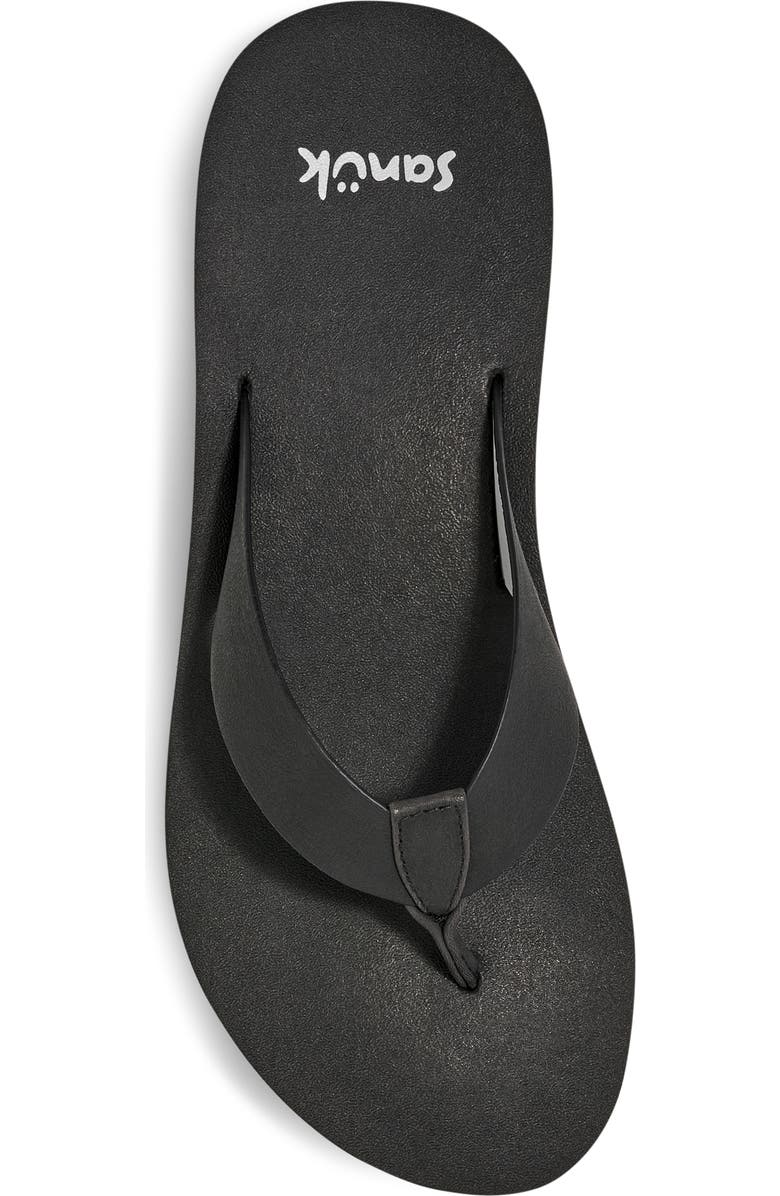 Sanuk Highland Flip Flop, Alternate, color, Black/Grey
