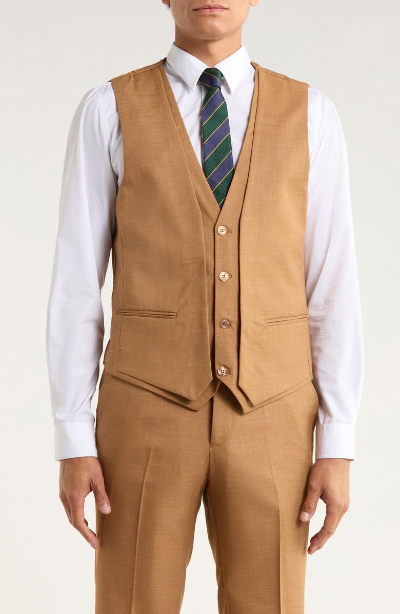 ZEGARIE Coffee Mélange 3-Piece Suit, Alternate, color, Coffee