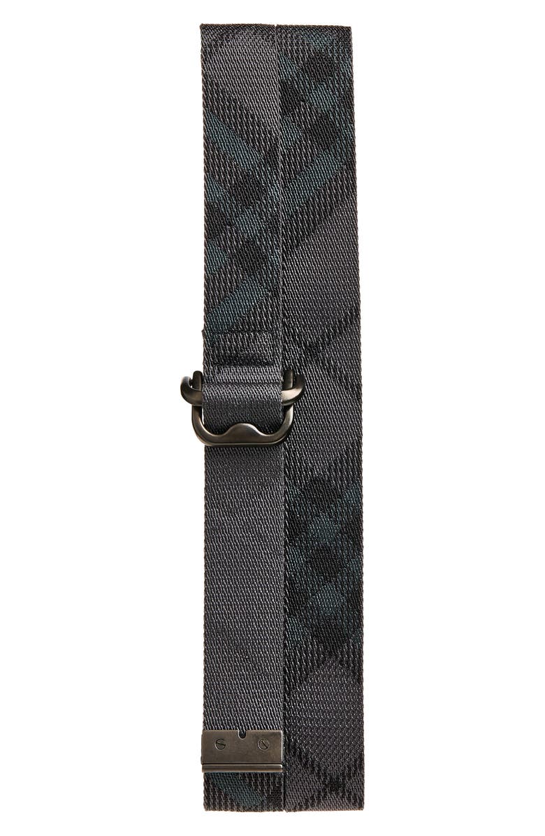 Burberry Check Webbing Belt, Main, color, Iron