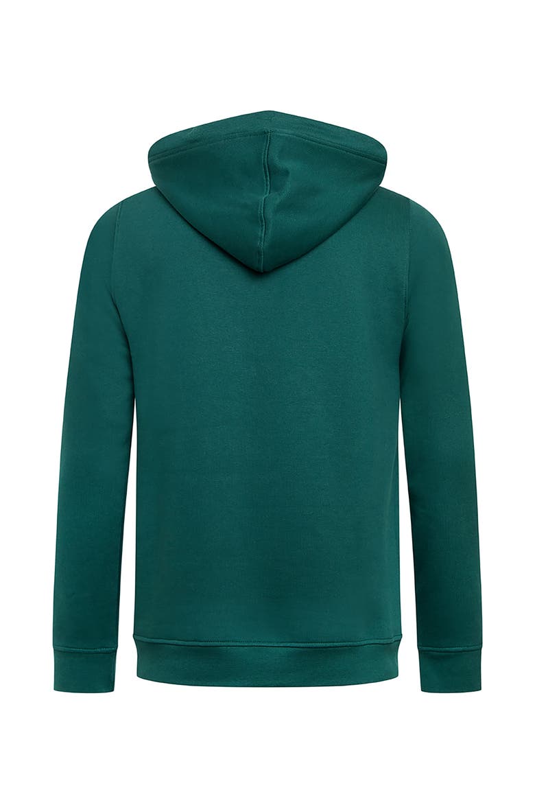 Hugo Branded Popover Hoodie, Alternate, color, Forest Green