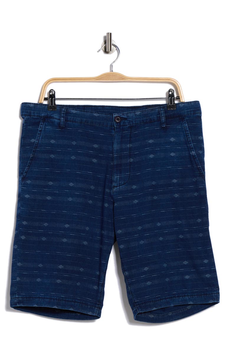 AG Griffin Print Tapered Denim Shorts, Alternate, color, Atlas Indigo