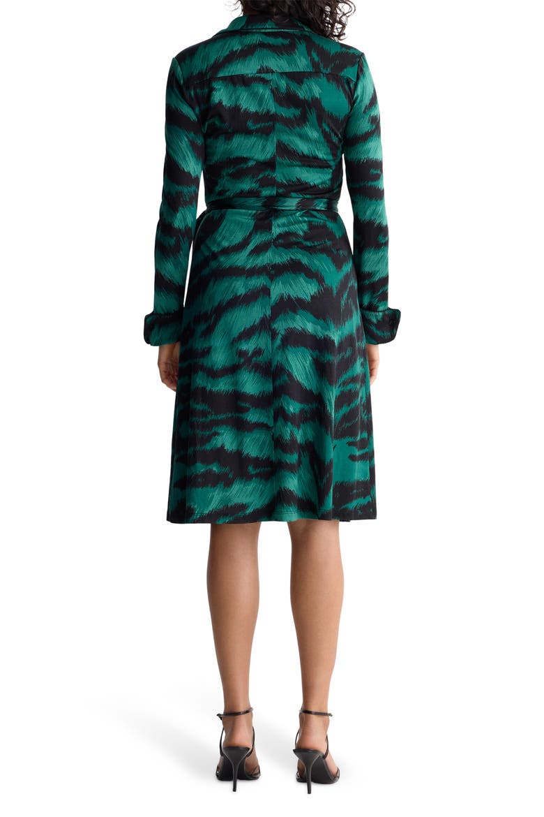 Diane Tiger Pattern Shirtdress, Alternate, color, PALACE TIGER BIG NOTTE GREEN