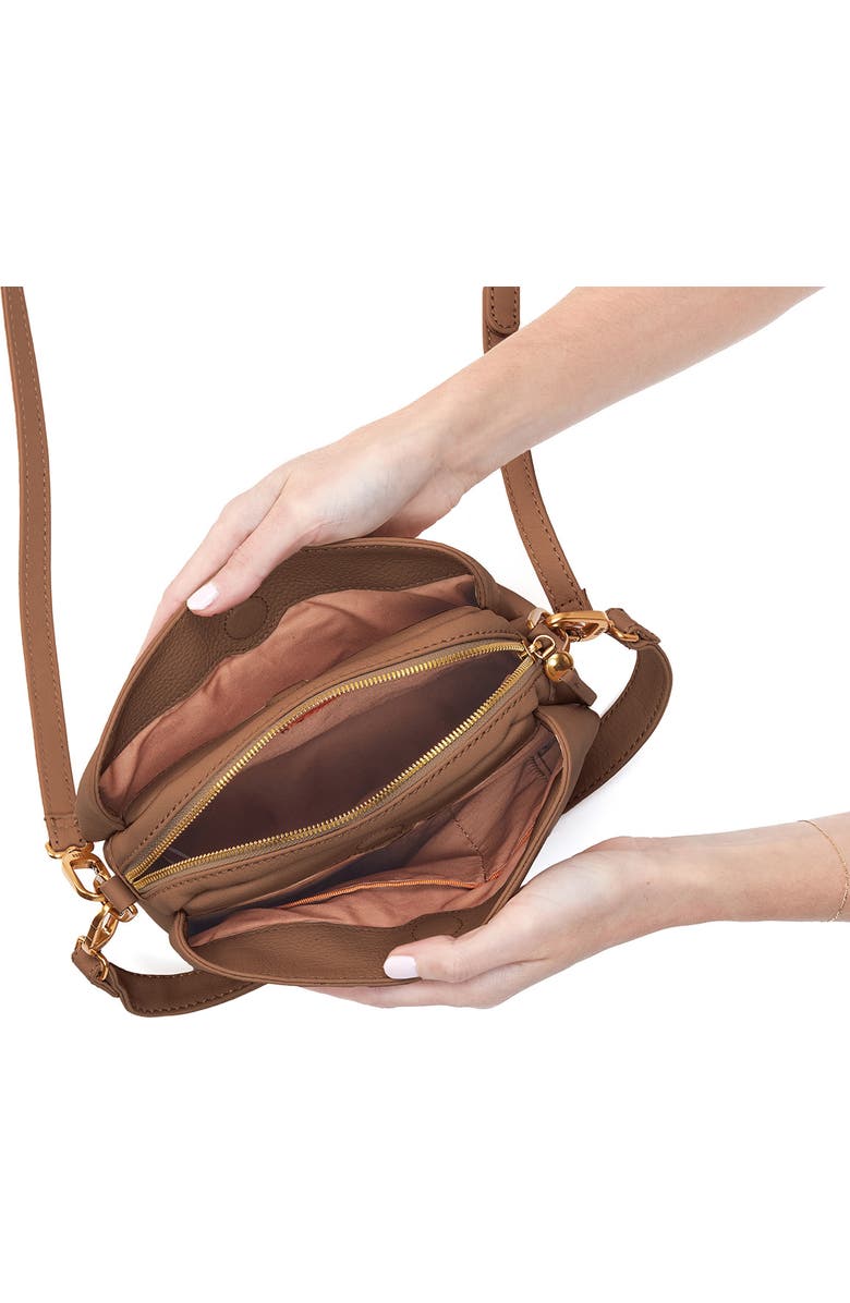 HOBO Starr Convertible Leather Shoulder Bag, Alternate, color, Timber Brown