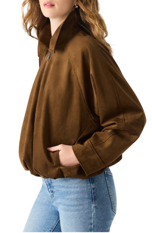 Steve Madden Mackey Faux Suede Jacket In Brown