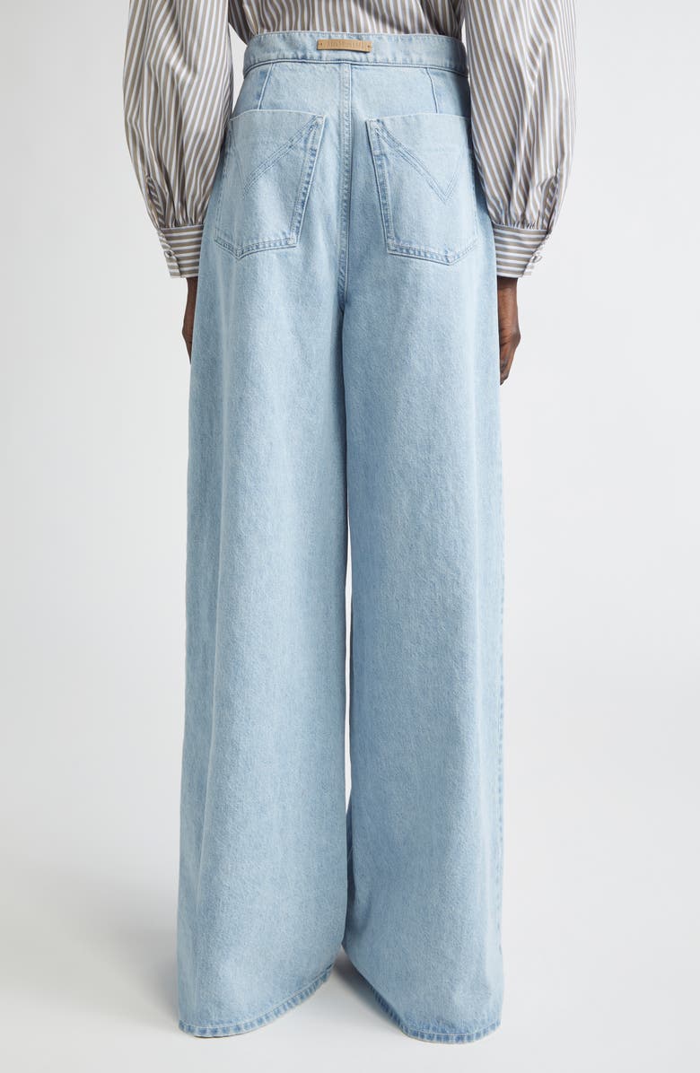 Max Mara Affari Wide Leg Jeans, Alternate, color, Light Blue