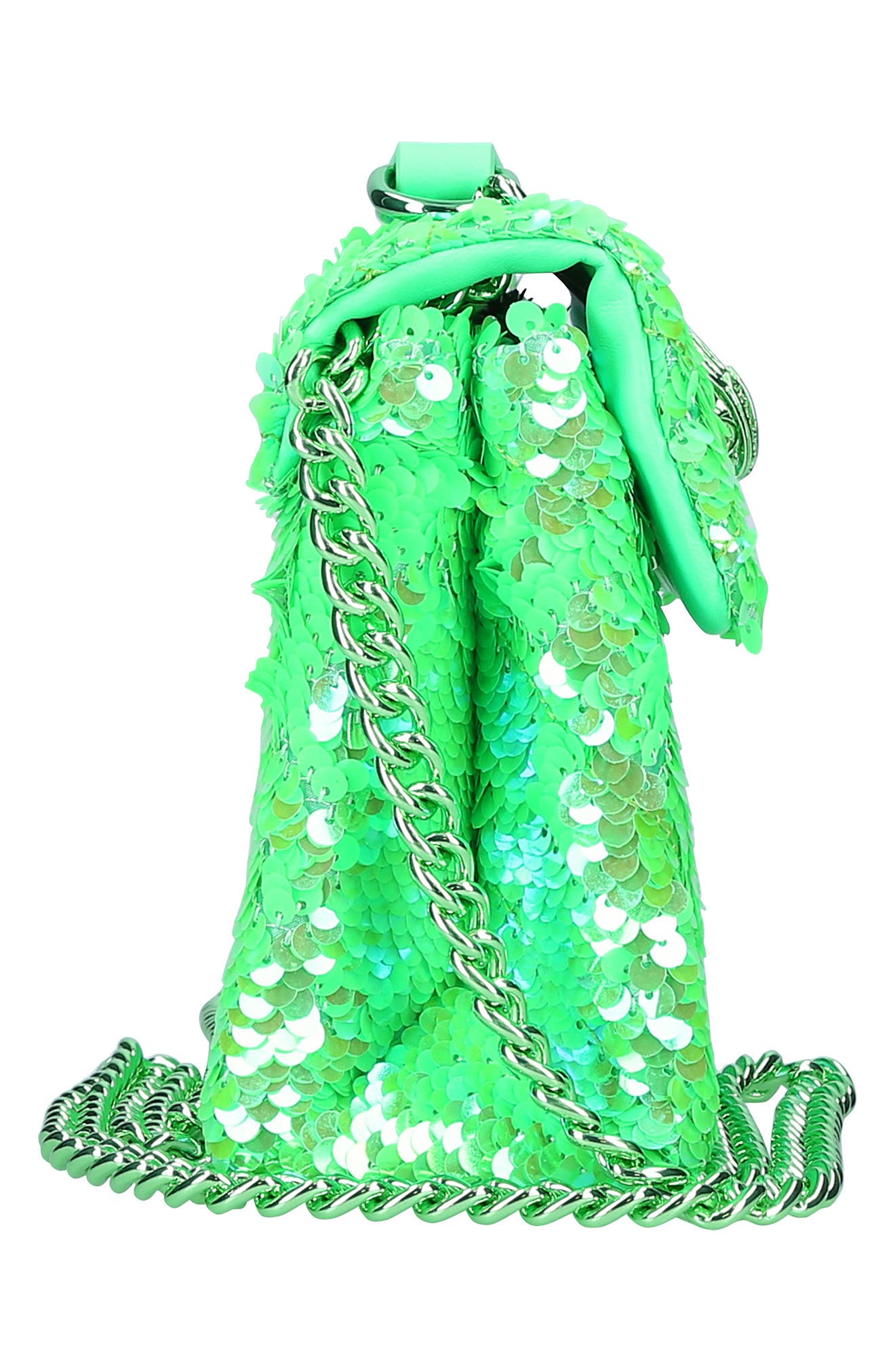 Kensington Sequins Quilted Crossbody Bag, Alternate, color, GREEN