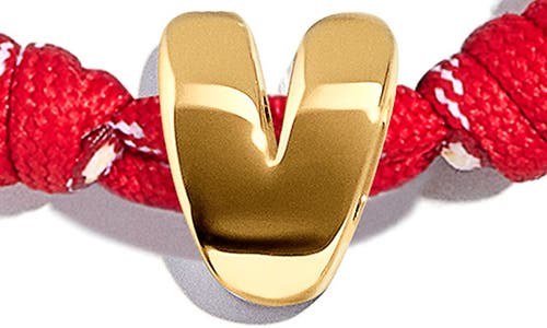 Baublebar Knotty Initial Bracelet In Red