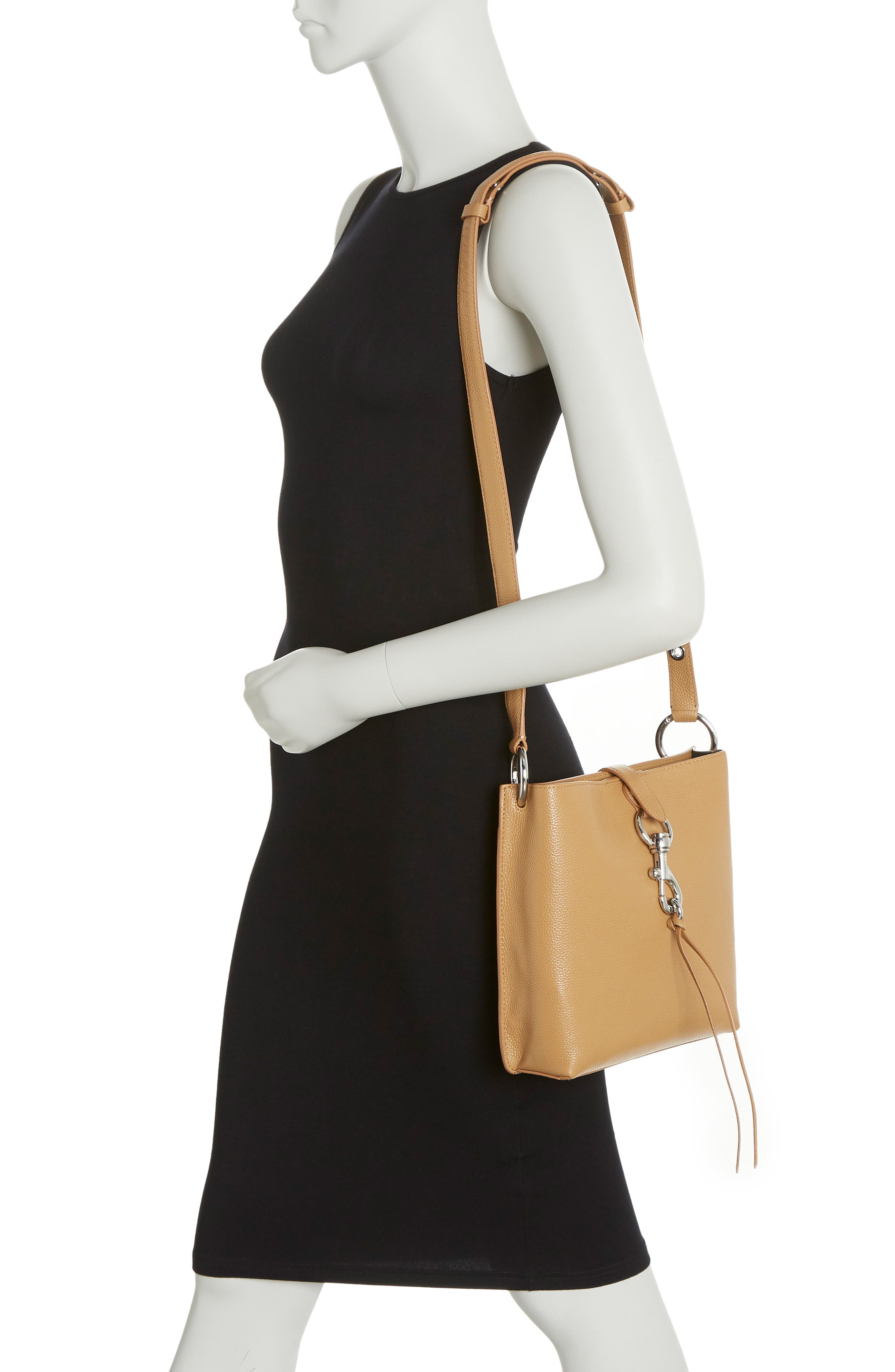 Rebecca Minkoff Megan Small Leather Feed Bag, Alternate, color, 