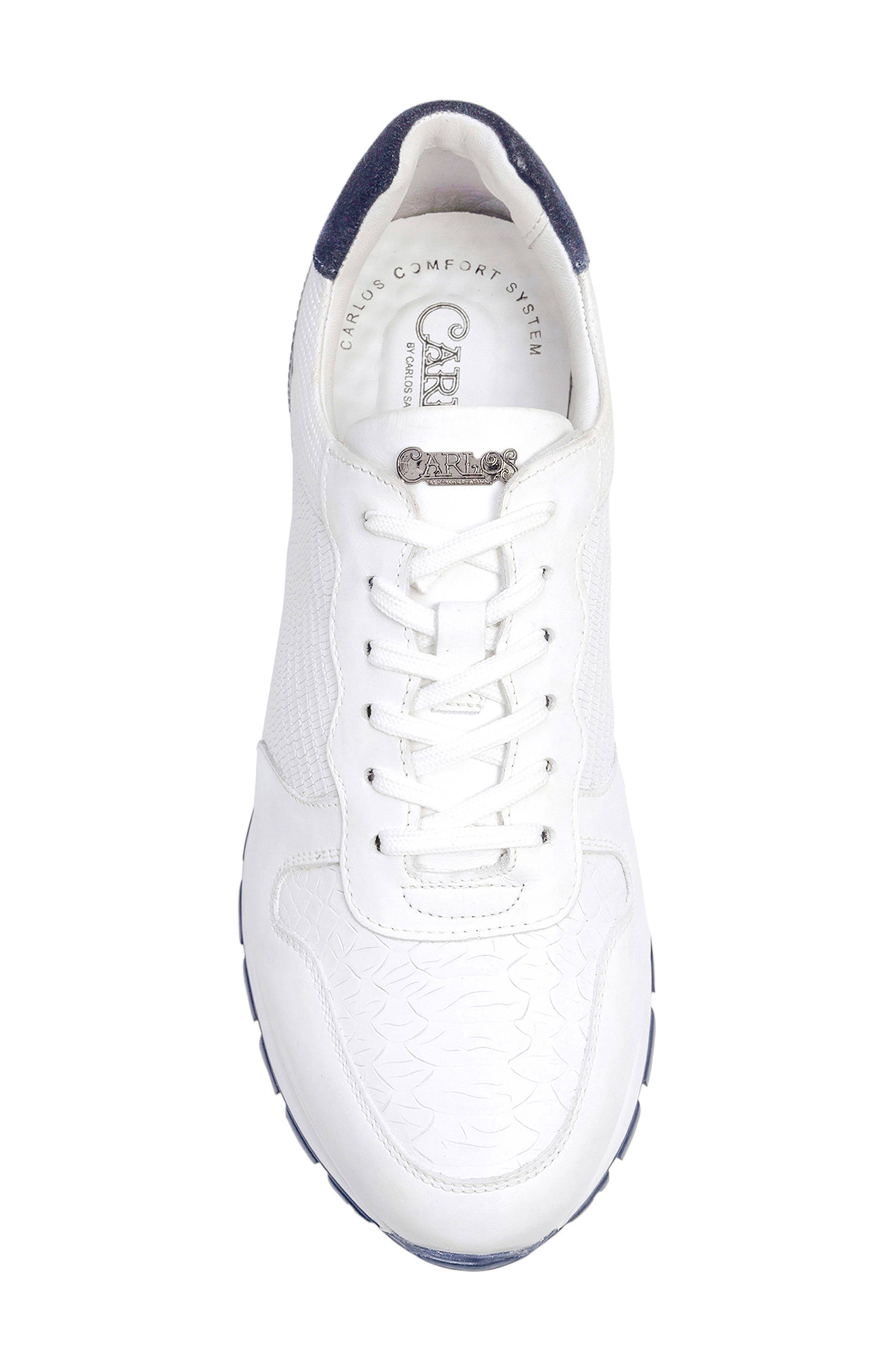 CARLOS SANTANA Hazel Snake Print Sneaker, Alternate, color, White