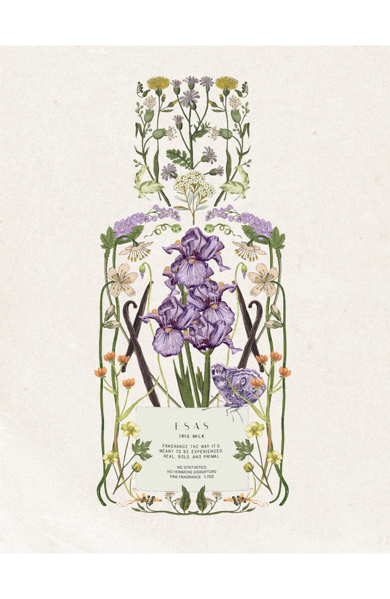 Esas NYC Iris Milk Organic Eau de Parfum - Velvety Iris & Vanilla Musk, Alternate, color, 0.33 Oz