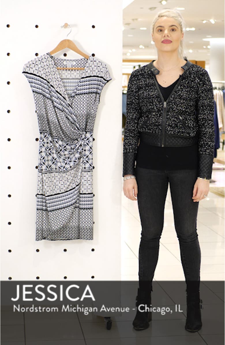 Tropical Terrazza Faux Wrap Dress, sales video thumbnail