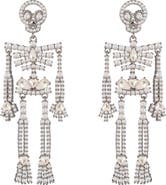 EYE CANDY LOS ANGELES Faux Pearl Skeleton Drop Earrings
