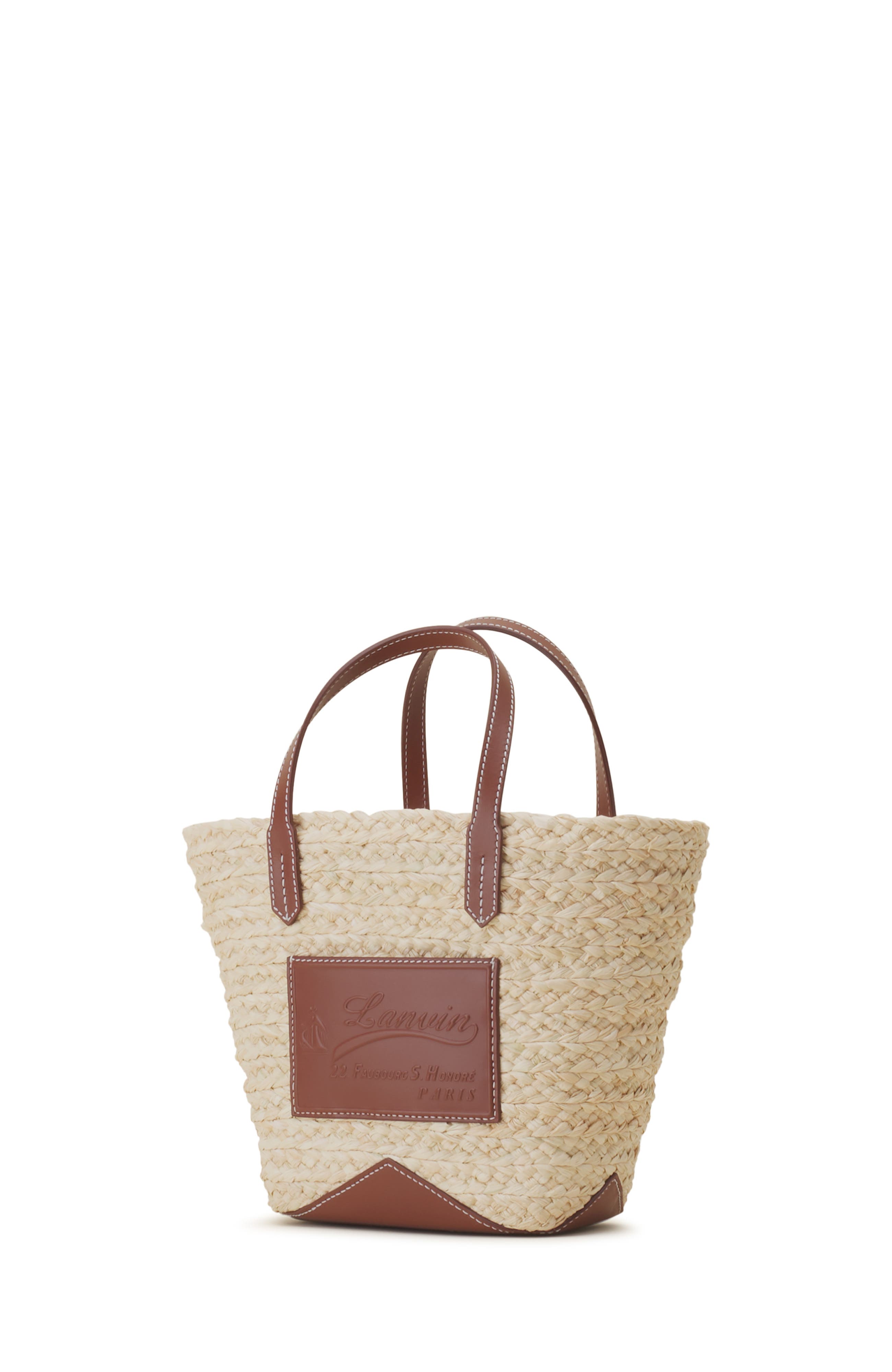 Lanvin Catch By Lanvin Small Basket Bag, Alternate, color, Beige