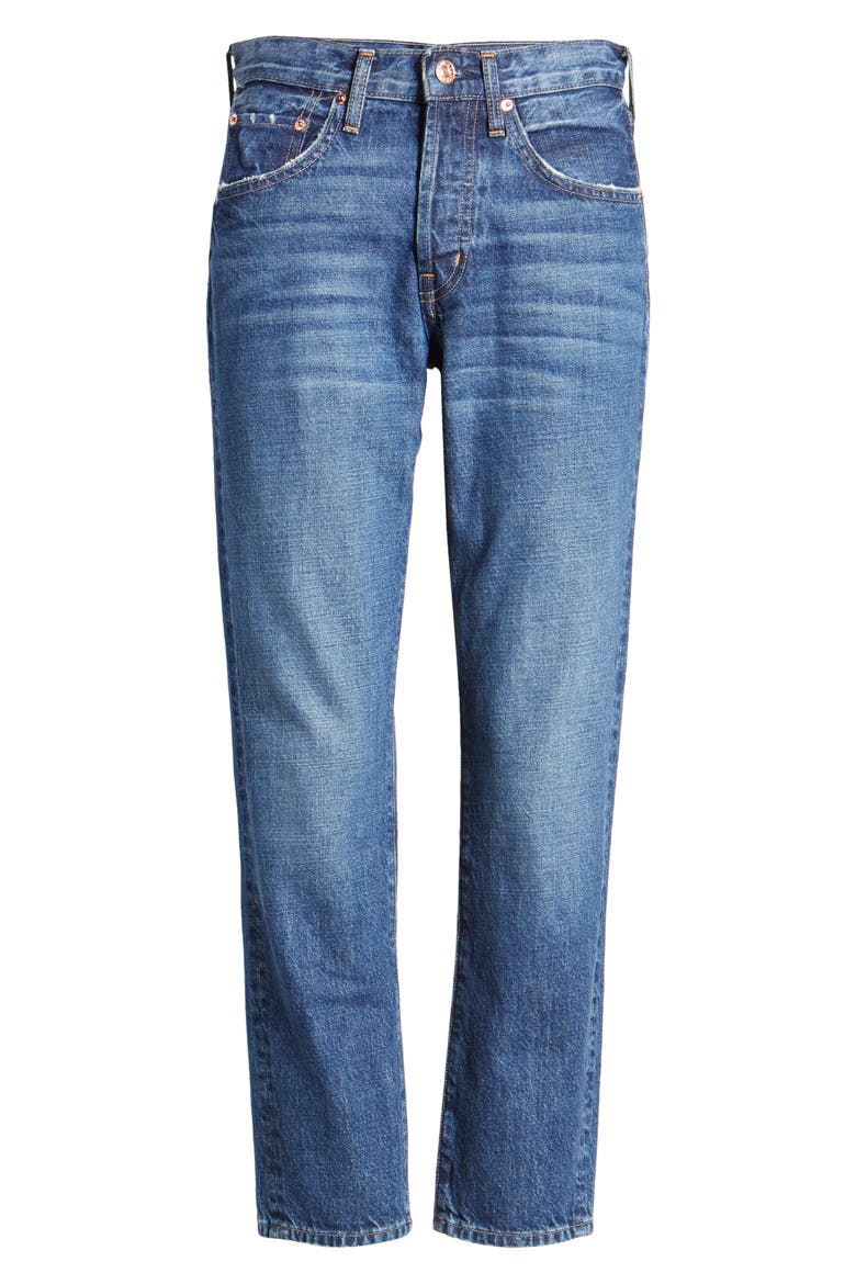Hana Nonstretch High Waist Crop Jeans, Alternate, color, AWAKE