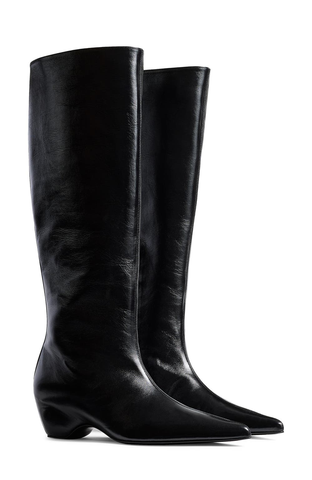 Sybil Pointed Toe Boot, color, 200 BLACK