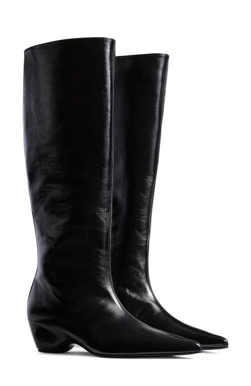 Khaite Sybil Pointed Toe Boot In Black