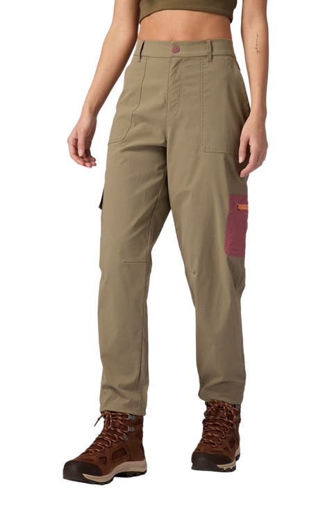 Women's Brown High-Waisted Pants & Leggings