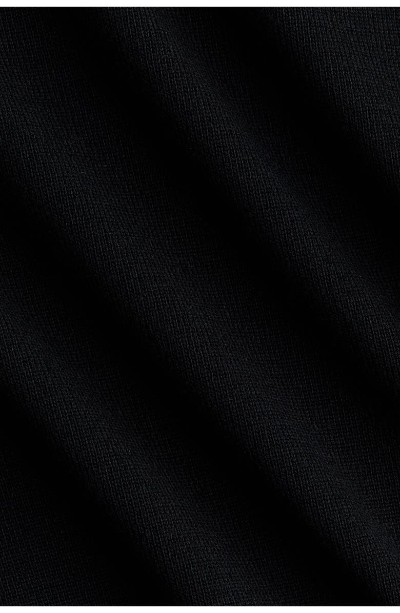 H&M Fine-knit Turtleneck Top, Alternate, color, Black