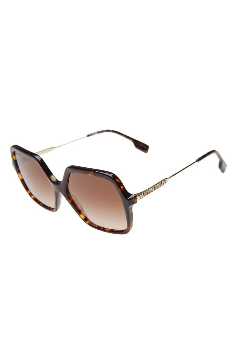 Burberry 59mm Square Sunglasses, Alternate, color, Dark Havana/ Brown Gradient