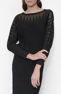 DKNY Illusion Rib Boatneck Sweater