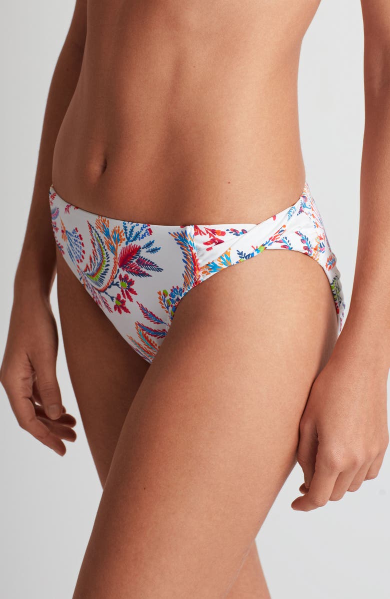 Lauren Ralph Lauren Side Tab Twist Bikini Bottoms, Alternate, color,