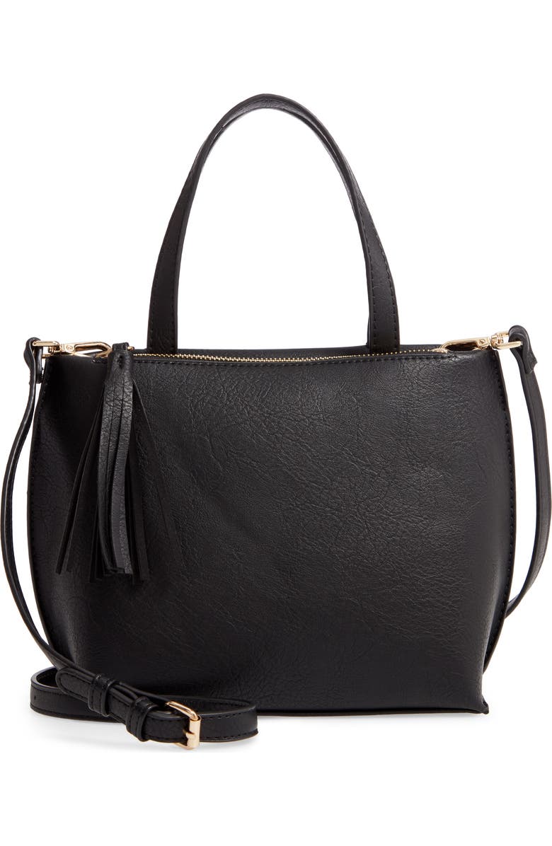 Sole Society Faux Leather Tote, Main, color,