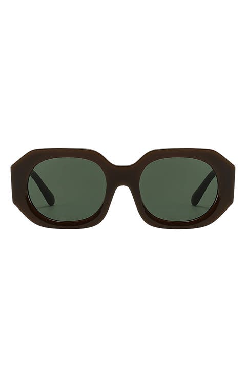 Dixie 52mm Polarized Geometric Sunglasses