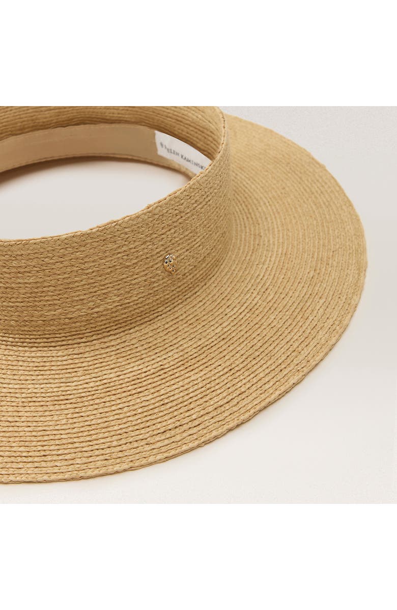 Helen Kaminski Rani Raffia Visor, Alternate, color, Natural