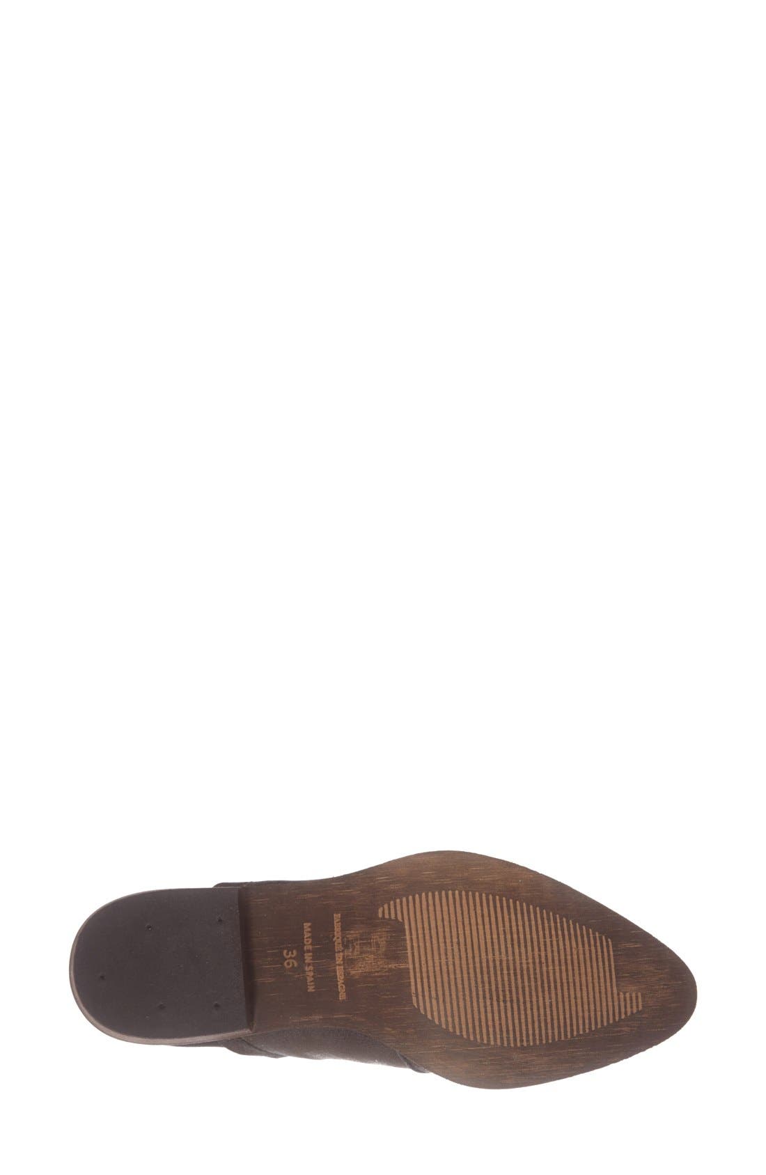 'Dark Horse' Pointy Toe Bootie, Alternate, color, BLACK
