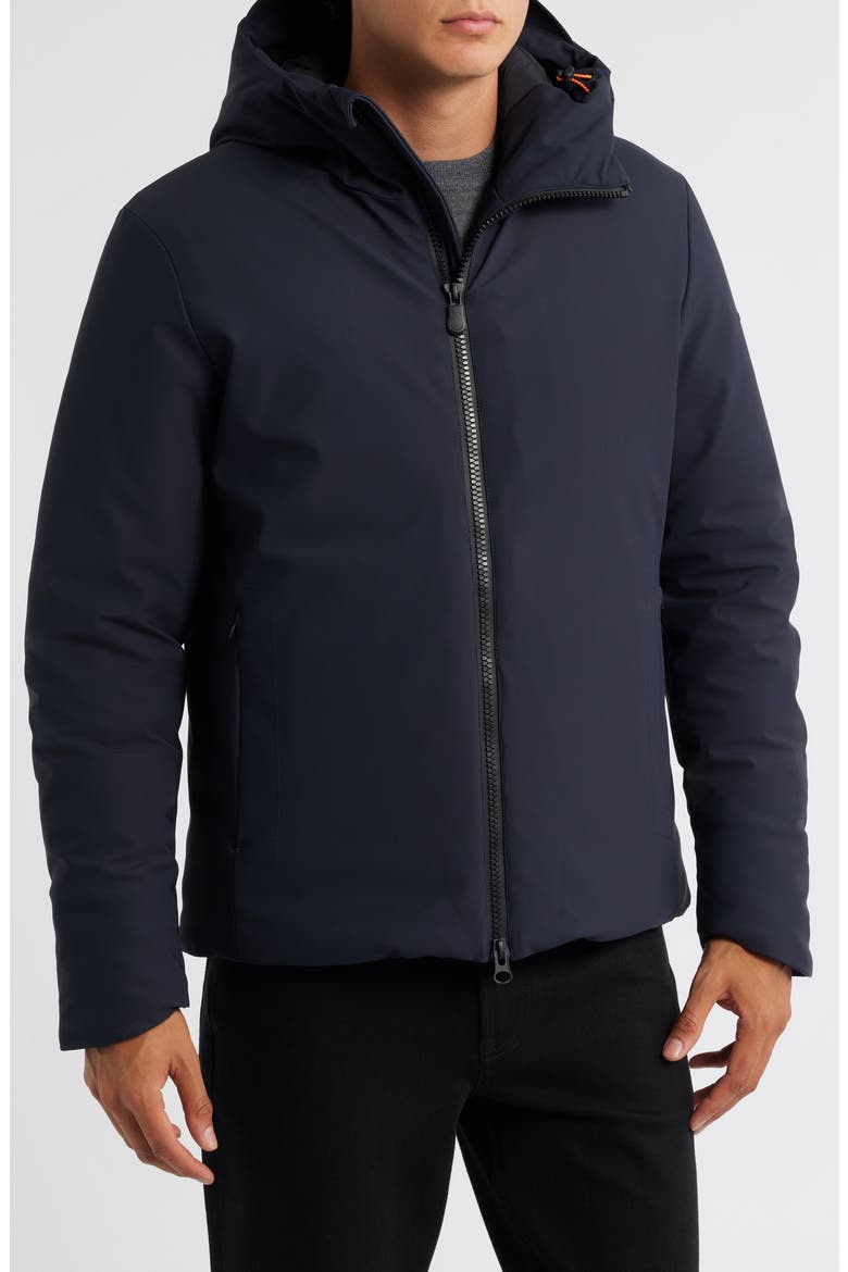 Sabal Water Resistant Hooded Jacket, Alternate, color, BLUE BLACK