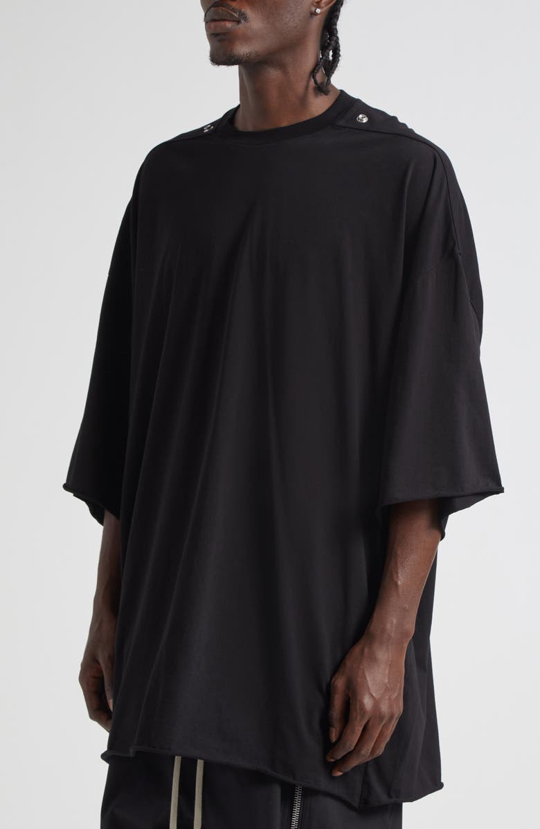 Rick Owens Tommy Oversize T-Shirt, Alternate, color, Black