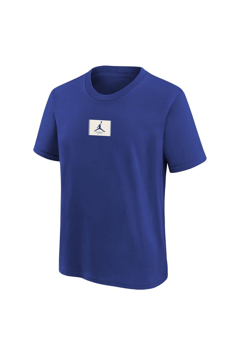 Youth Jordan Brand  Royal New York Knicks Courtside Statement 85 T-Shirt, Alternate, color, Royal