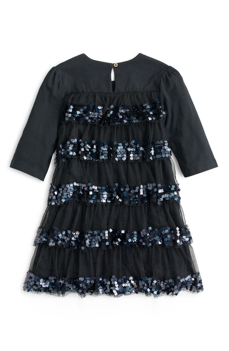 crewcuts by J.Crew Tiered Sequin & Tulle Party Dress, Alternate, color,
