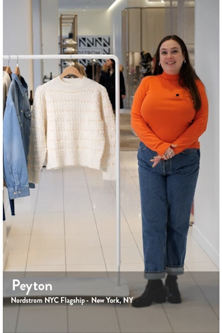 Mixed Stitch Mock Neck Sweater video