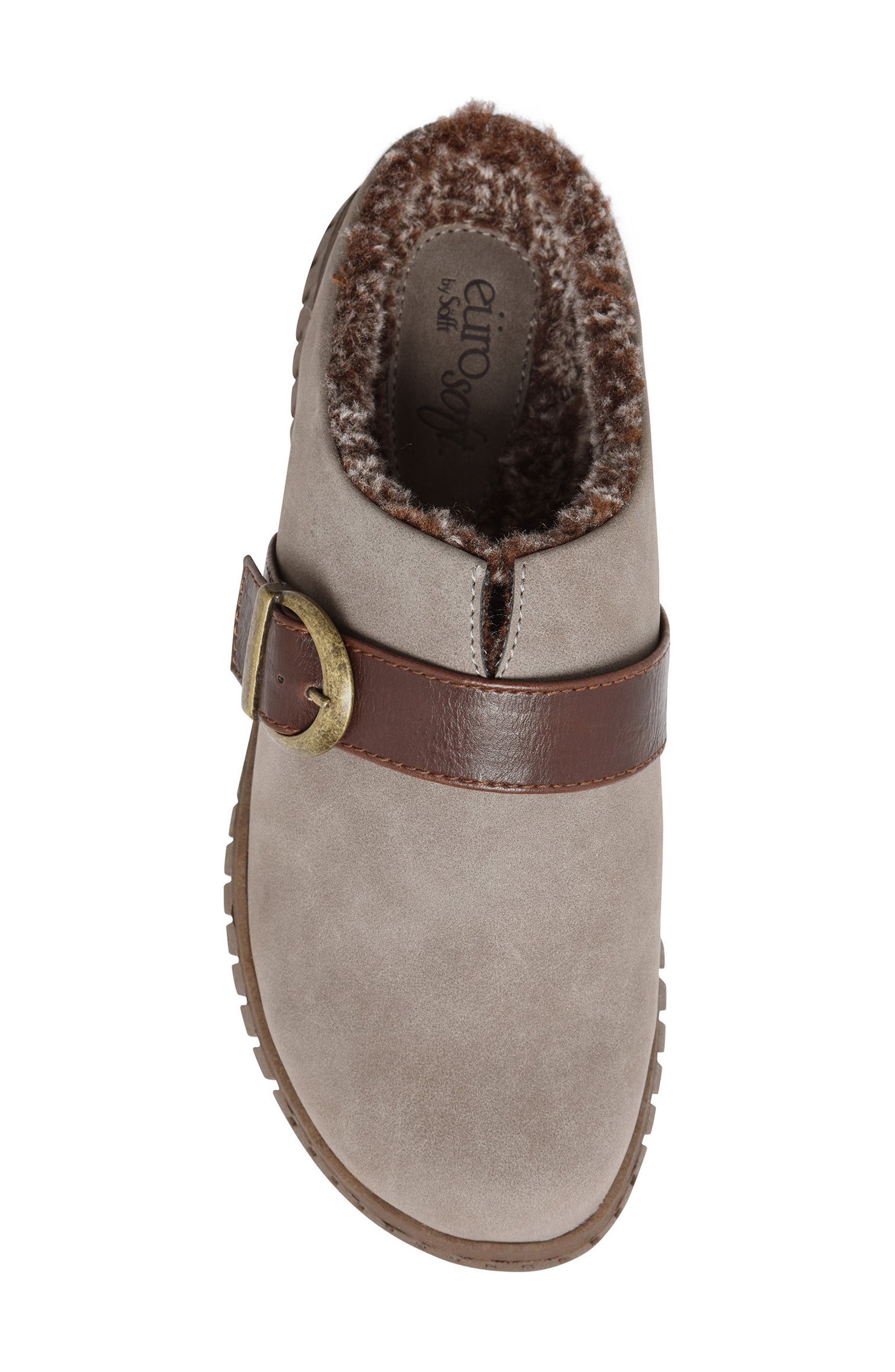 EUROSOFT Cailey Buckled Faux Shearling Lined Mule, Alternate, color, 