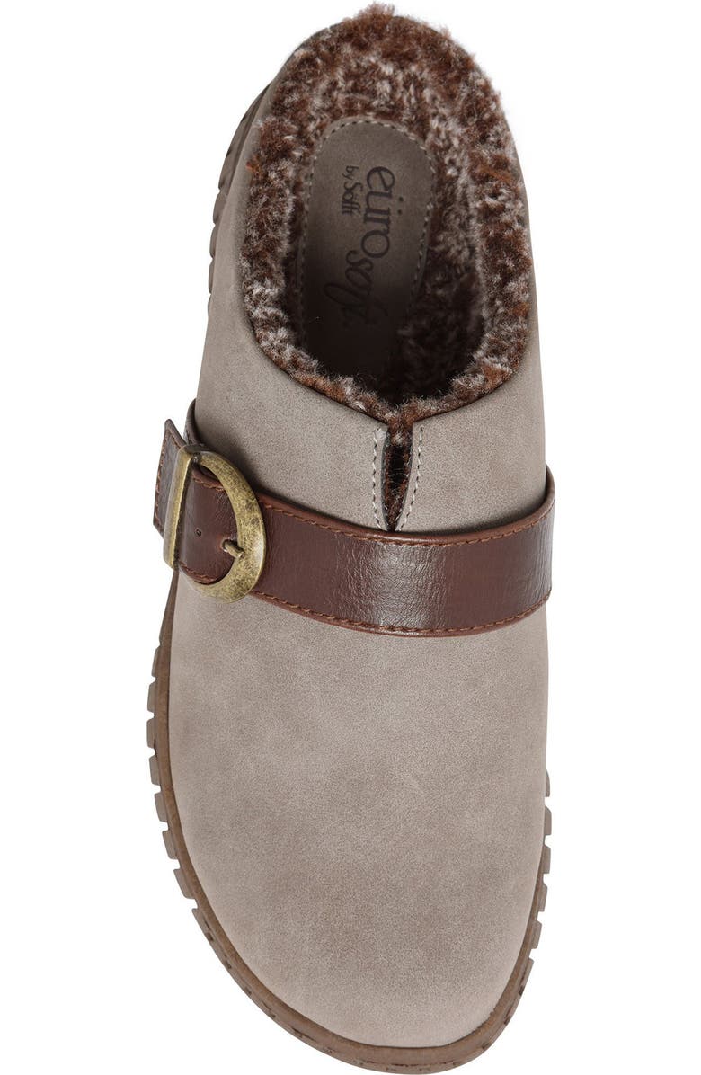 EUROSOFT Cailey Buckled Faux Shearling Lined Mule, Alternate, color,