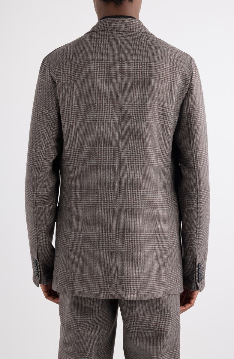 Dries Van Noten Bilbo Glen Plaid Wool Sport Coat, Alternate, color, Brown