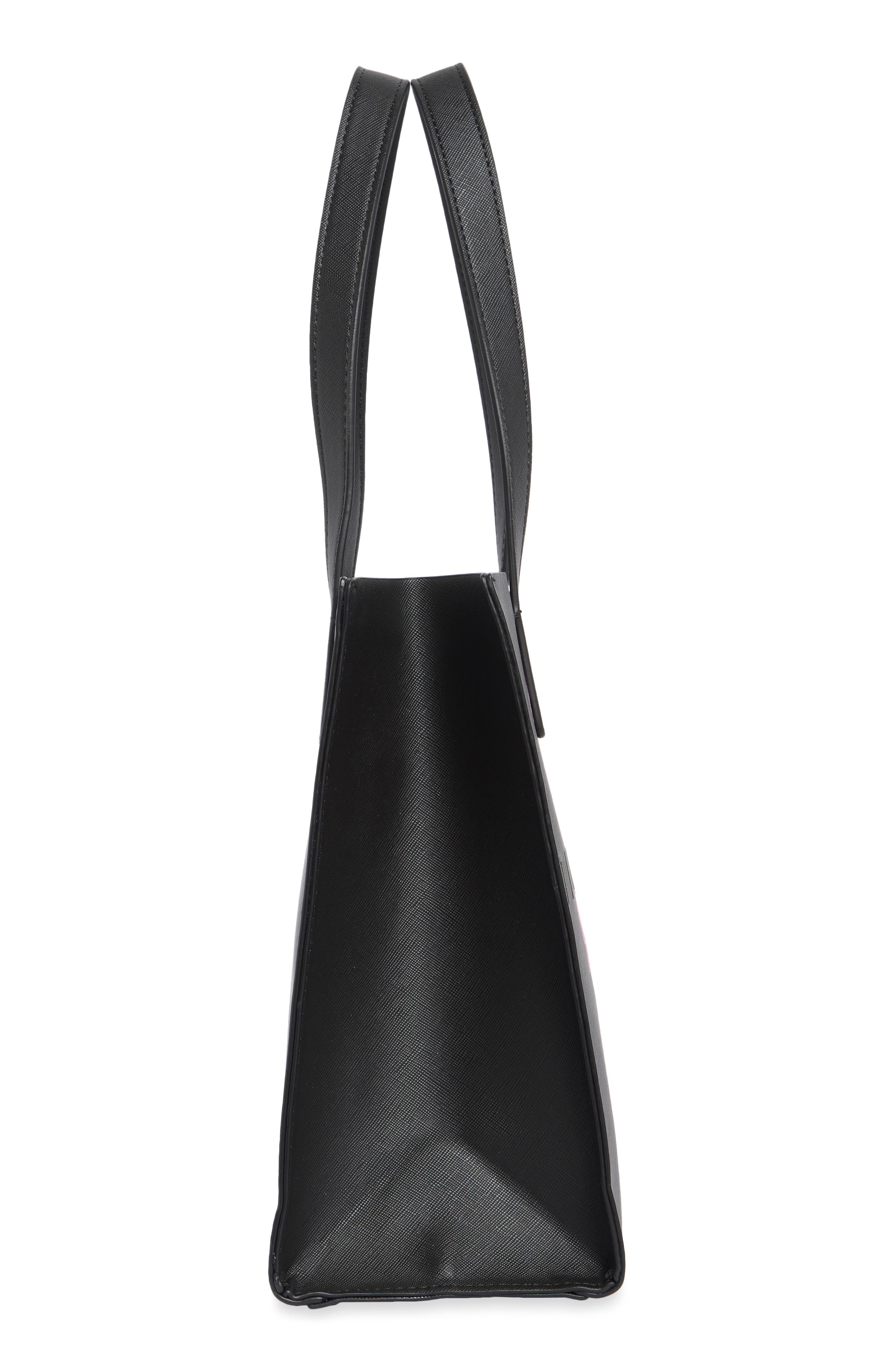 Seacon Floral Small Icon Tote, Alternate, color, BLACK OVERFLOW