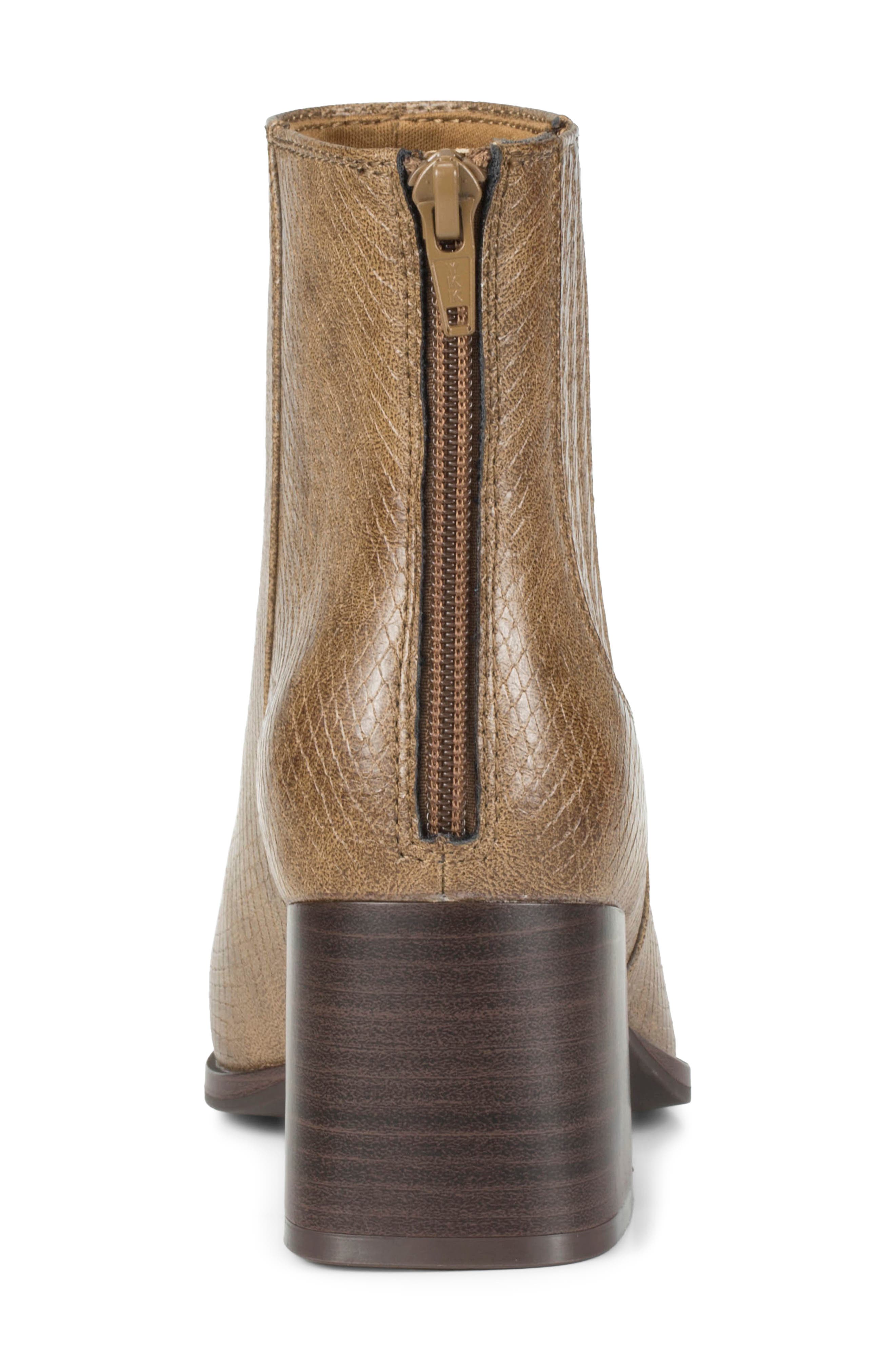 Biana Block Heel Bootie, Alternate, color, SADDLE
