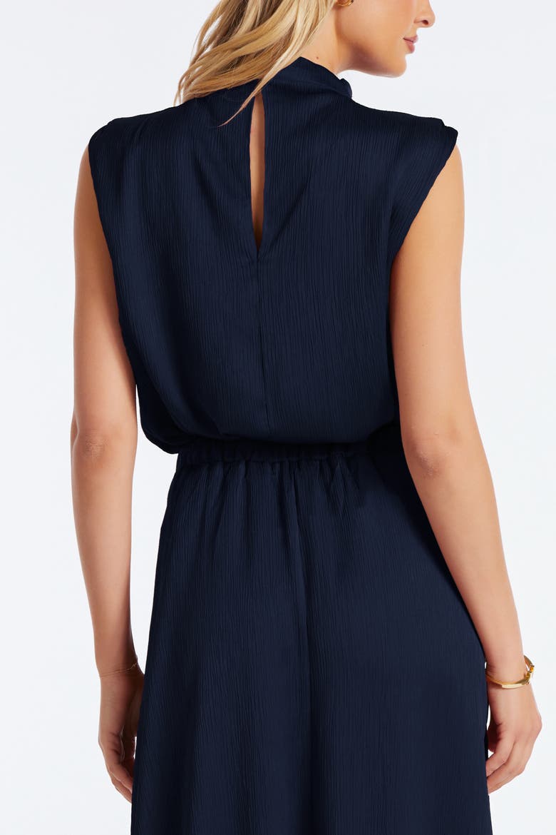 Beckette Micro Plisse Top, Alternate, color, Indigo