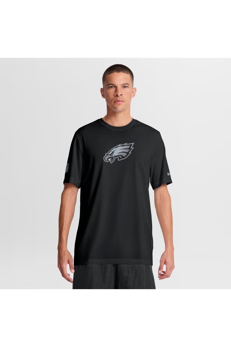 Men's Nike Black Philadelphia Eagles Sideline Lead The Charge Legend Dri-FIT T-Shirt, Main, color, Black