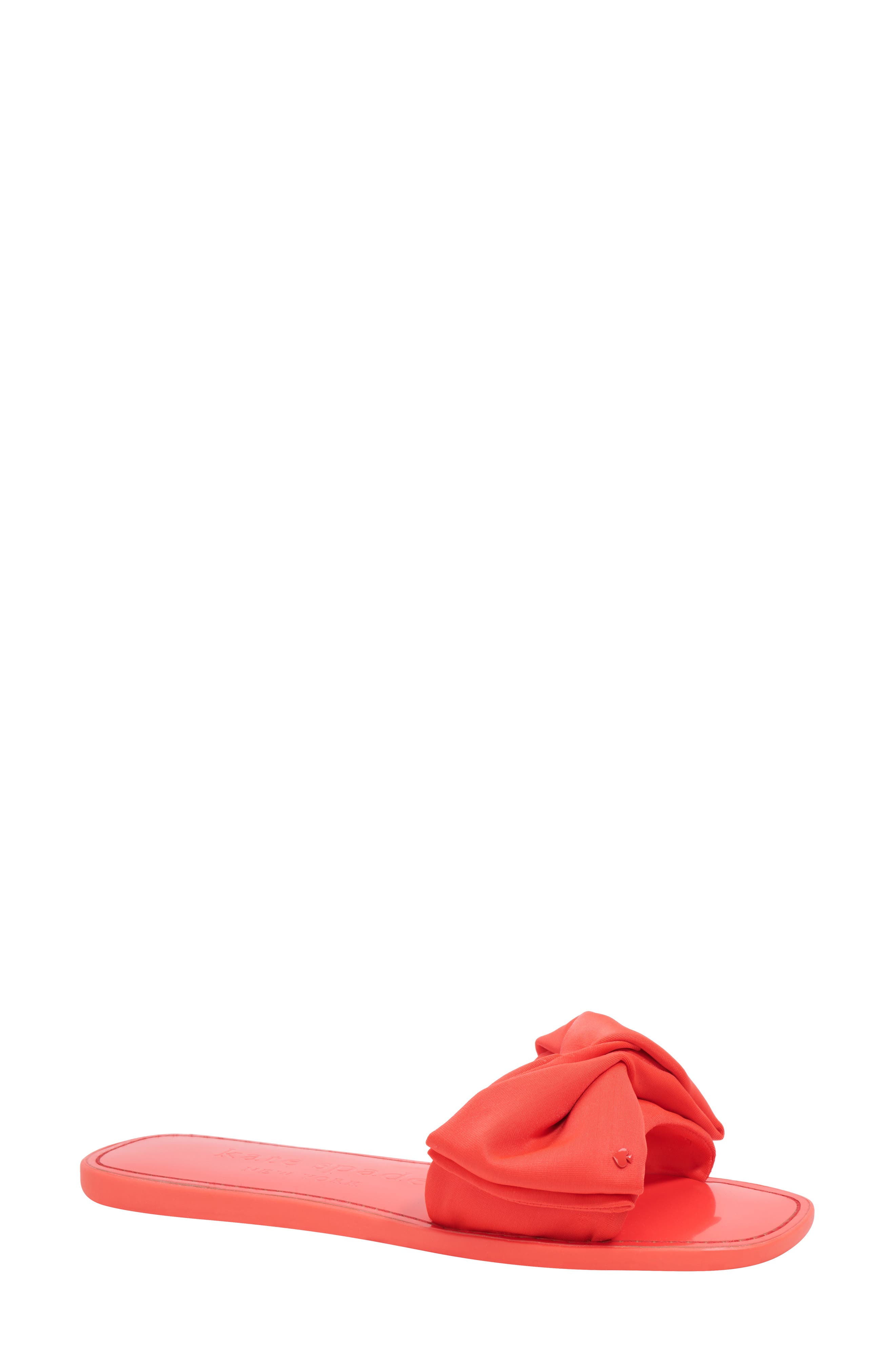 Kate Spade New York bikini slide sandal, Main, color, Ponderosa Red