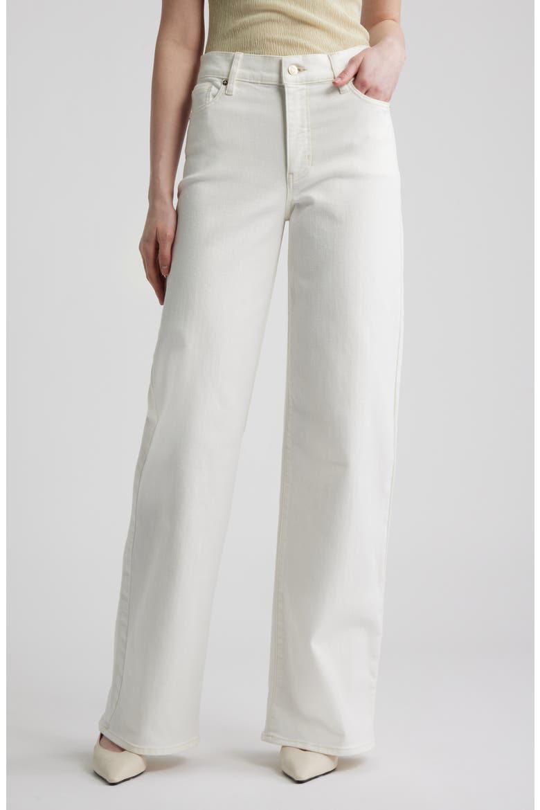 Long Le Slim Palazzo High Waist Wide Leg Jeans, Main, color, AU NATURAL CLEAN