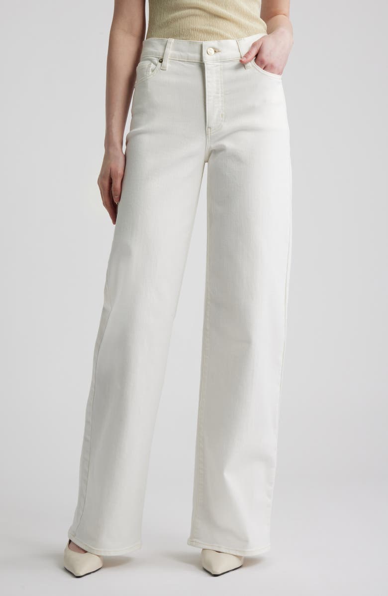 FRAME Long Le Slim Palazzo High Waist Wide Leg Jeans, Main, color, Au Natural Clean